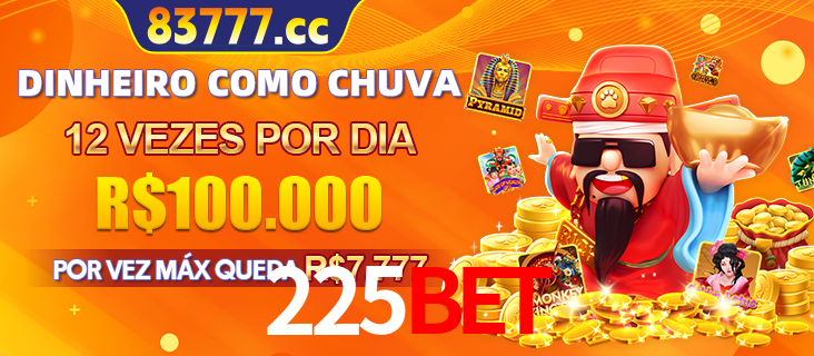 Banner do programa de recompensas Recomende para amigos do 225bet, detalhando os bônus por convidar amigos, com prêmios que chegam a R$288.888.